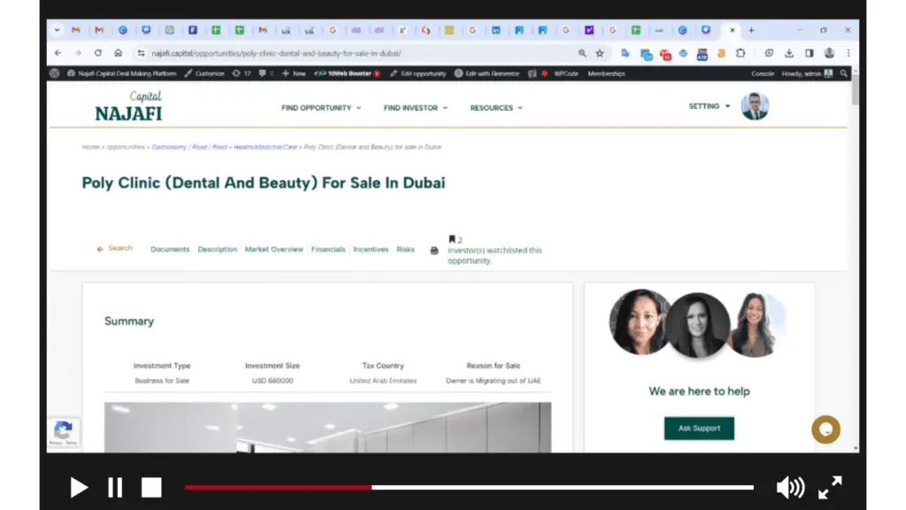Video of Intro for Najafi capital